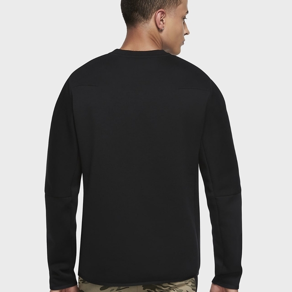 Nike Sportswear Tech Fleece Crew Sweatshirt 'Black- Large - Picture 4 of 16